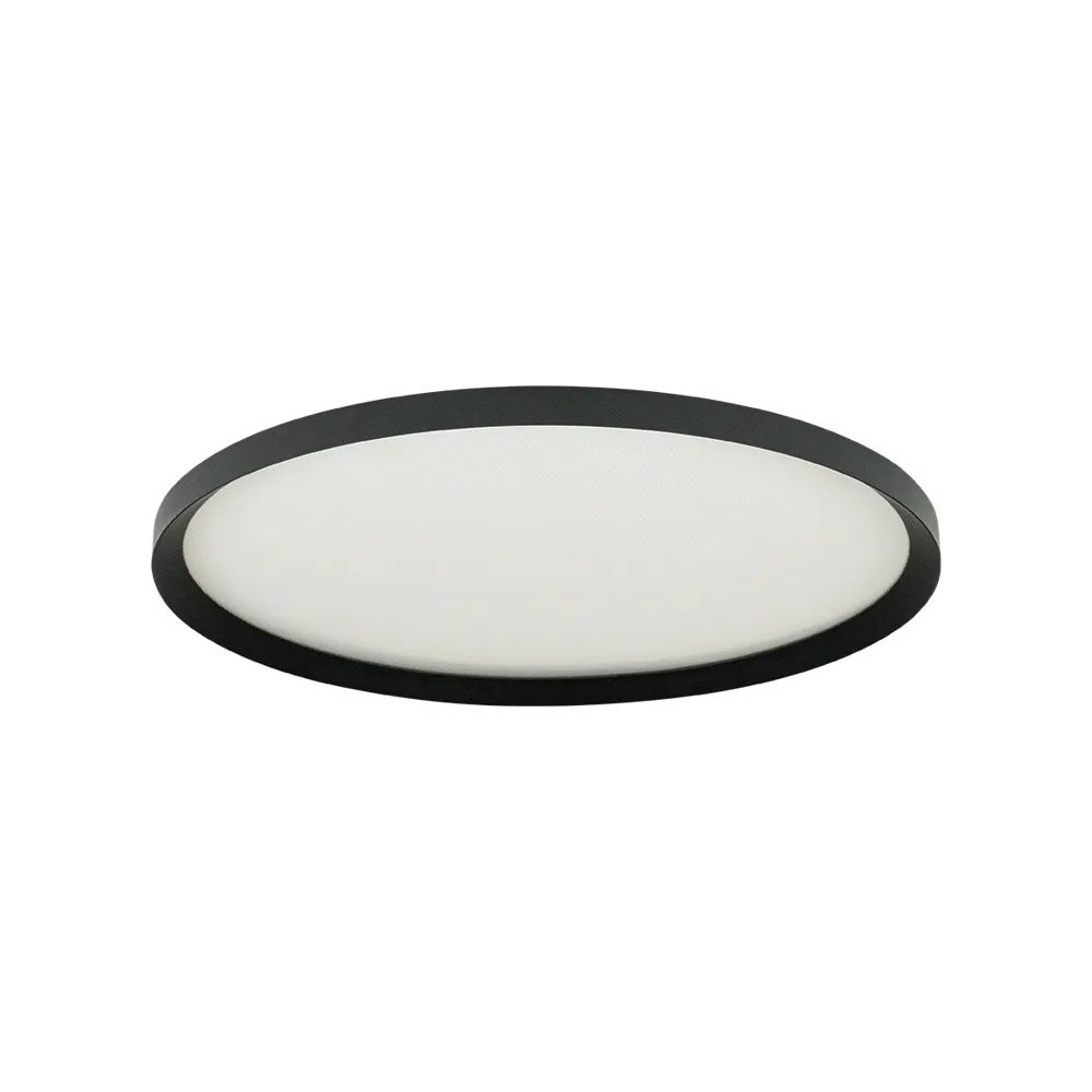 Deckenleuchte ZAMBELIS D650 56W CCT Dimmbar DESIGN Sandgestrahltes Schwarz 25200 FS