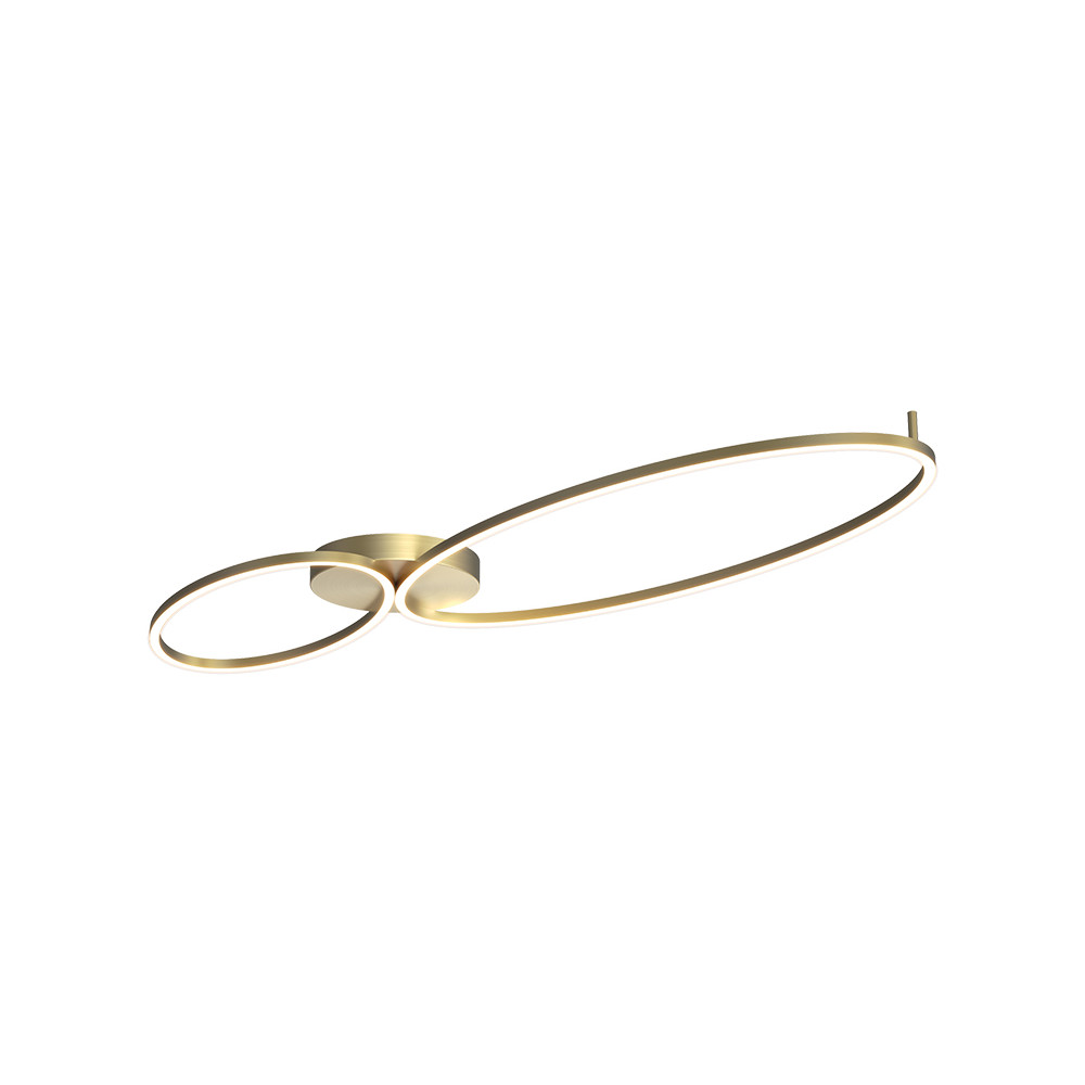 Deckenleuchte ZAMBELIS 69W Dimmbar DESIGN Gebürstetes Gold 25411