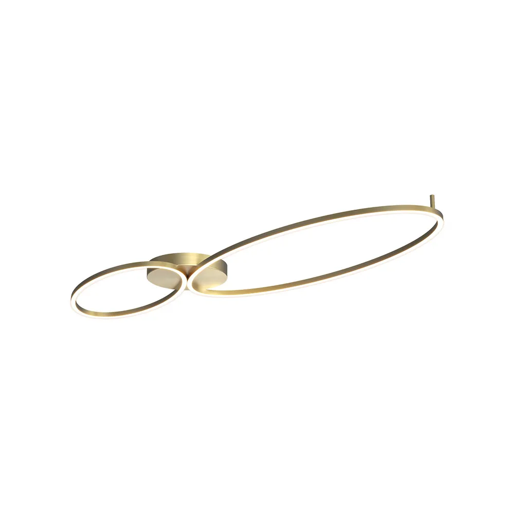 Deckenleuchte ZAMBELIS 69W Dimmbar DESIGN Gebürstetes Gold 25411