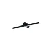 Badezimmer-Wandleuchte ZAMBELIS 10W IP54 DESIGN Schwarz Sandgestrahlt 22124
