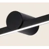 Badezimmer-Wandleuchte ZAMBELIS 10W IP54 DESIGN Schwarz Sandgestrahlt 22124