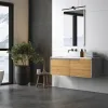 Bathroom Wall Light ZAMBELIS 10W IP54 DESIGN Sand Black 22124