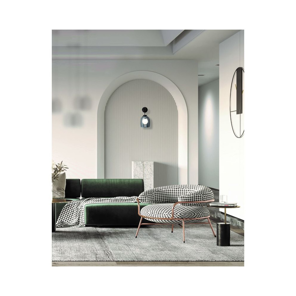 Applique ZAMBELIS G9 DESIGN Noir Sablé Sans Source 22052