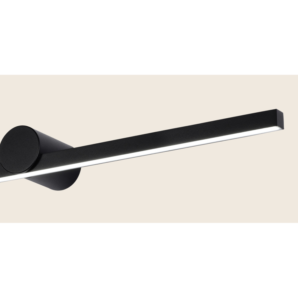 Applique Salle de Bain ZAMBELIS 17W IP54 DESIGN Noir Sablé 22125