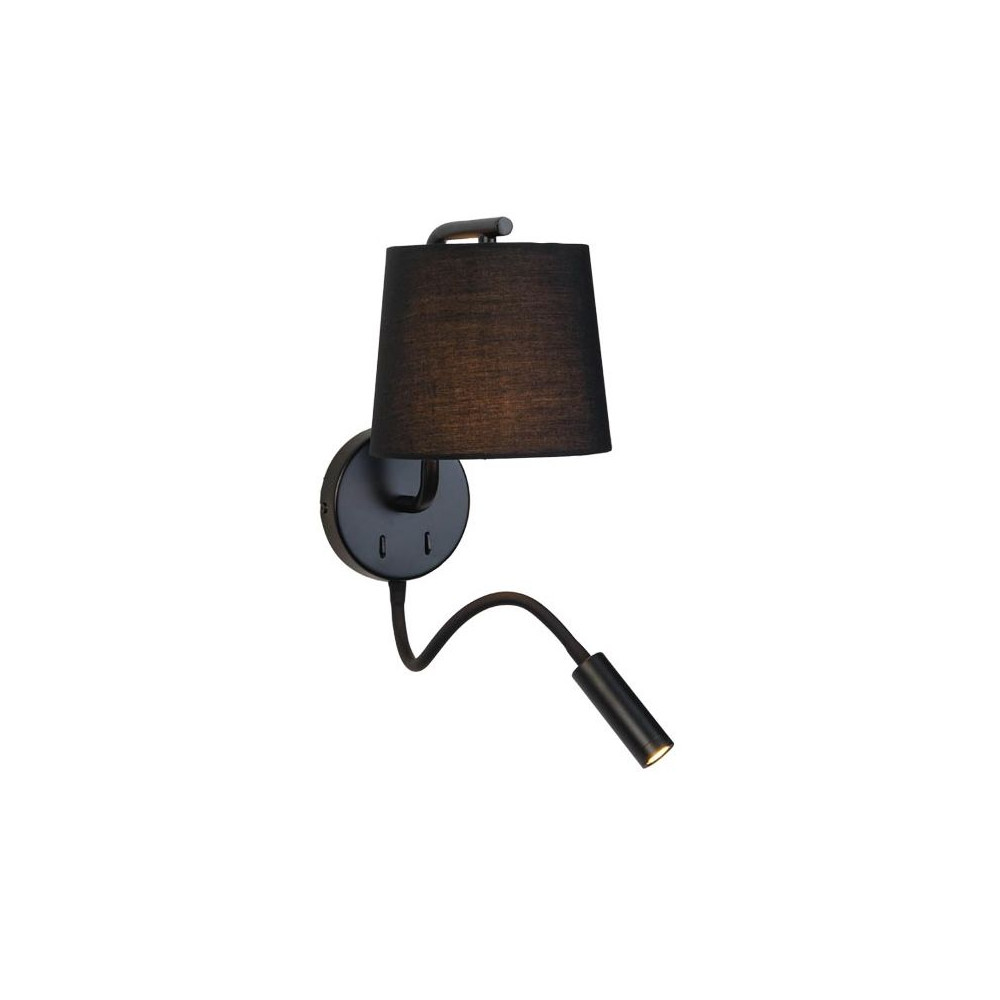 ZAMBELIS E27 DESIGN Wall Light Matt Black No Source H57