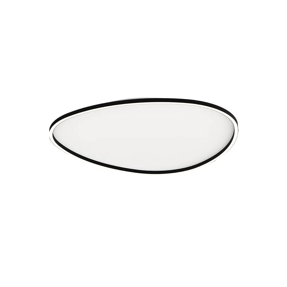 Deckenleuchte ZAMBELIS 58W Dimmbar DESIGN Sandchwarz 23211