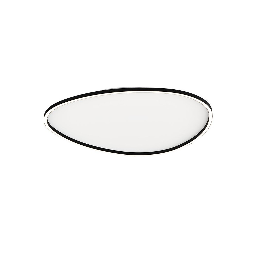 Plafondlamp ZAMBELIS 58W Dimbaar DESIGN Zwart Zandkleur 23211