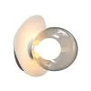 Wandlamp ZAMBELIS D205 G9 DESIGN Wit Zandkleur en Gerookt Glas Zonder Lichtbron 2579