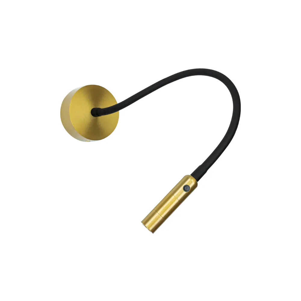 ZAMBELIS Wall Light Reading 3W Switch DESIGN Matte Gold 25150