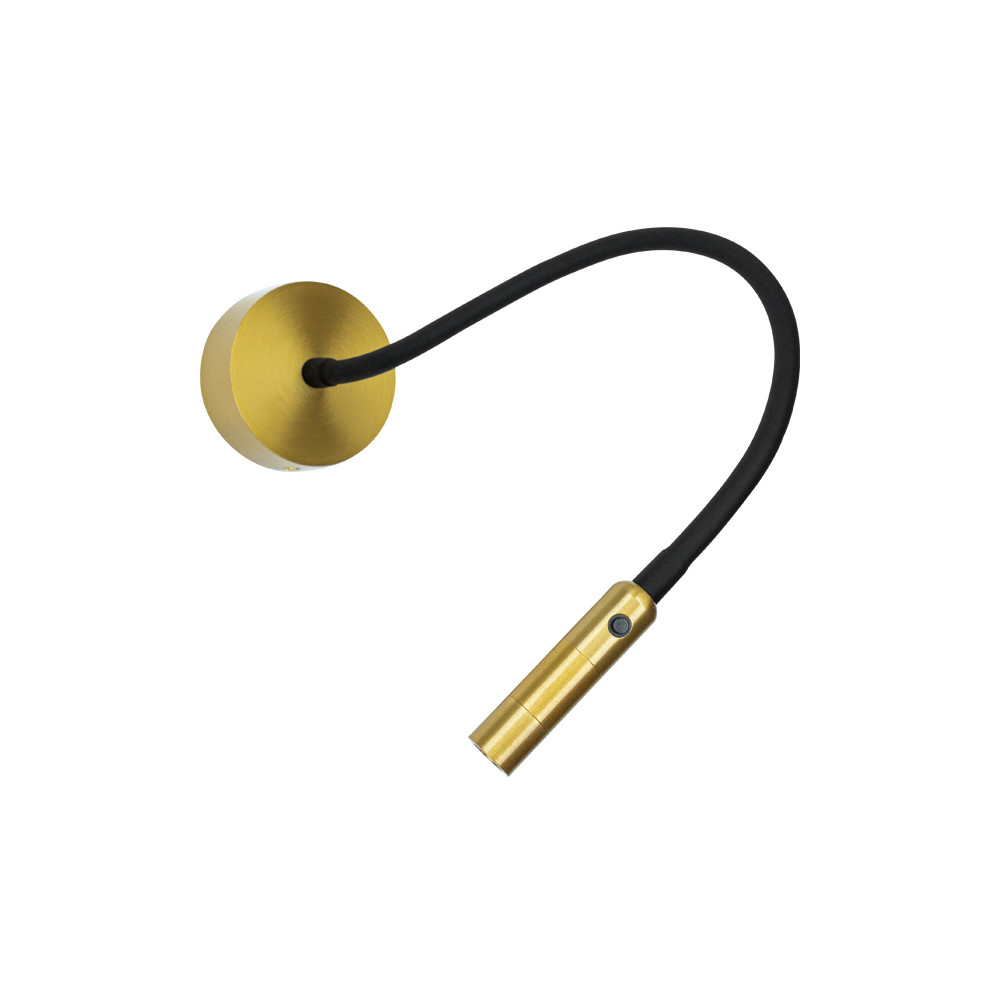 Wandleuchte ZAMBELIS Leselampe 3W Schalter DESIGN Mattes Gold 25150
