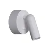 Wandlamp ZAMBELIS Leeslamp 3W Schakelaar DESIGN Wit Gezandstraald 25284