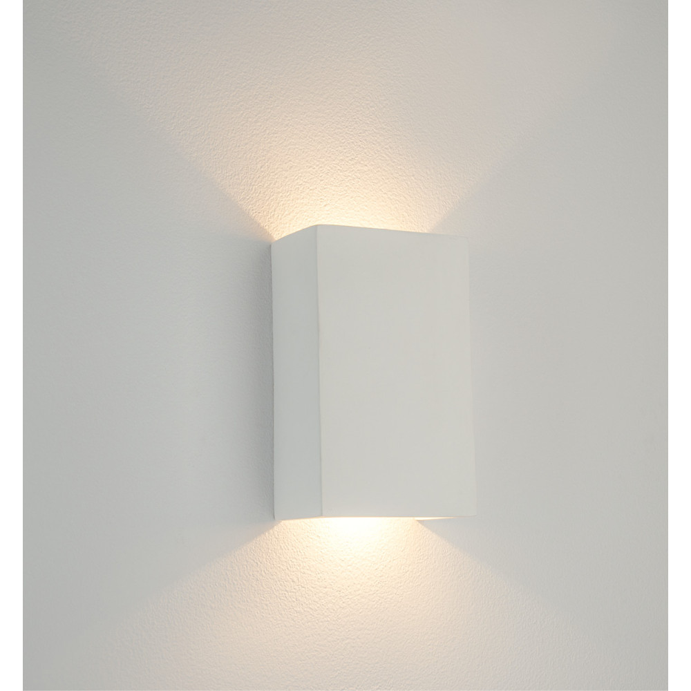 Wandleuchte ZAMBELIS 5W Direkt/Indirekt DESIGN Weiß Gips 25379