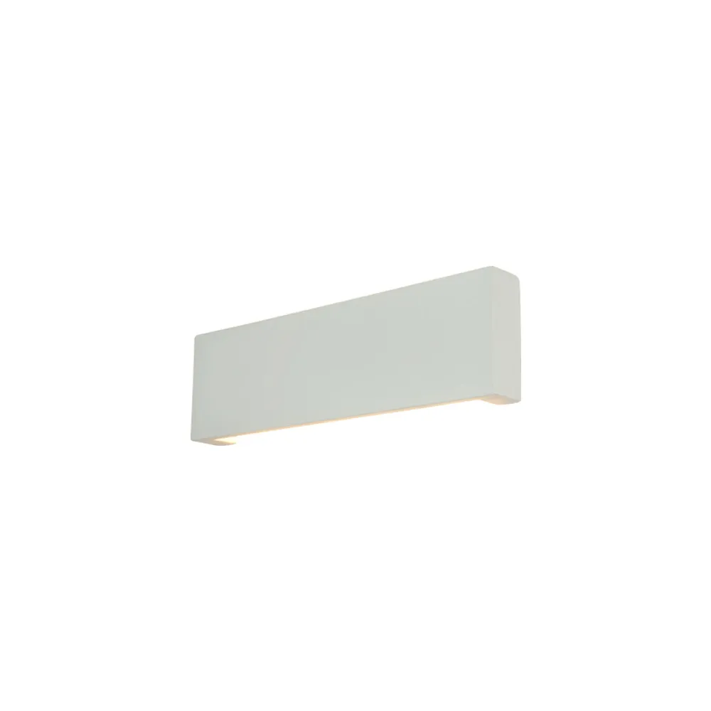 Wandleuchte ZAMBELIS 8W Direkt/Indirekt DESIGN Weiß Gips 25380