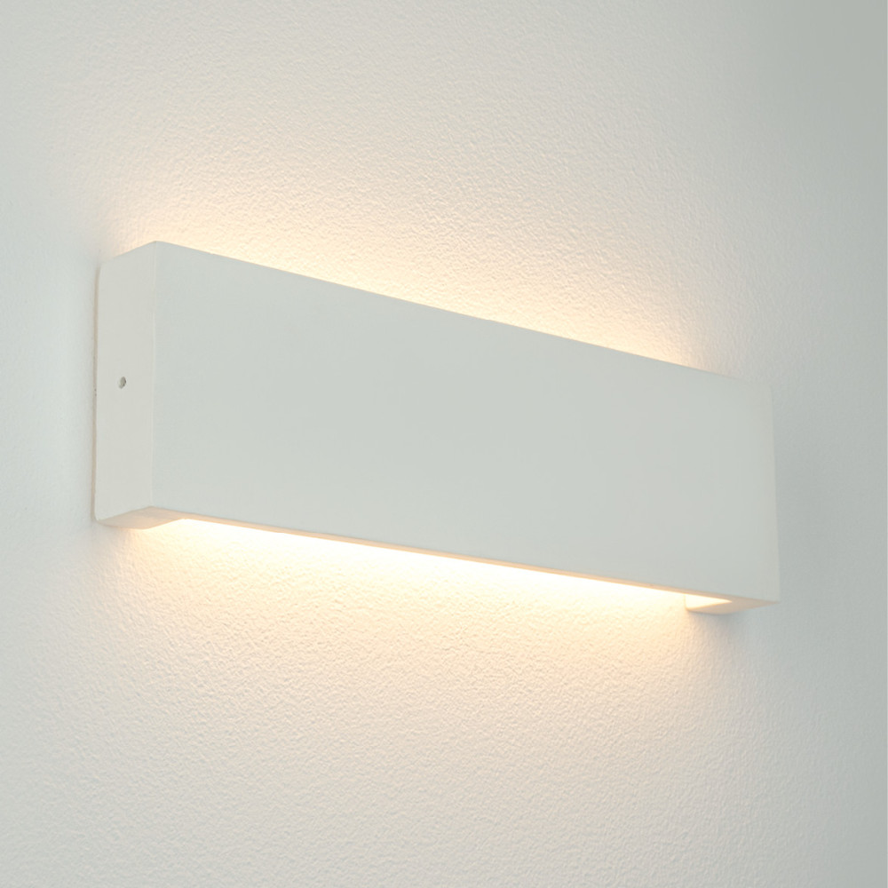 Applique Murale ZAMBELIS 8W Direct/Indirect DESIGN Blanc Plâtre 25380