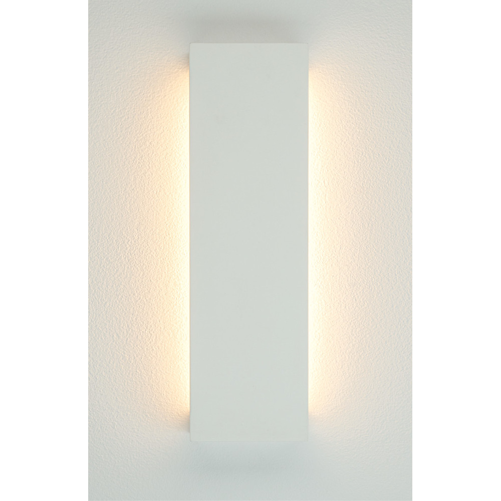 Wandlamp ZAMBELIS 8W Direct/Indirect DESIGN Wit Gips 25380