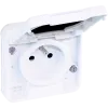 Inbouw stopcontact 2P+T OXXO IP55 wit EUR'OHM 60898