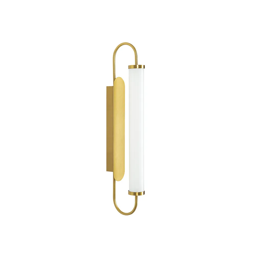 Applique Murale ZAMBELIS 10W Dimmable DESIGN Laiton Brossé 25152
