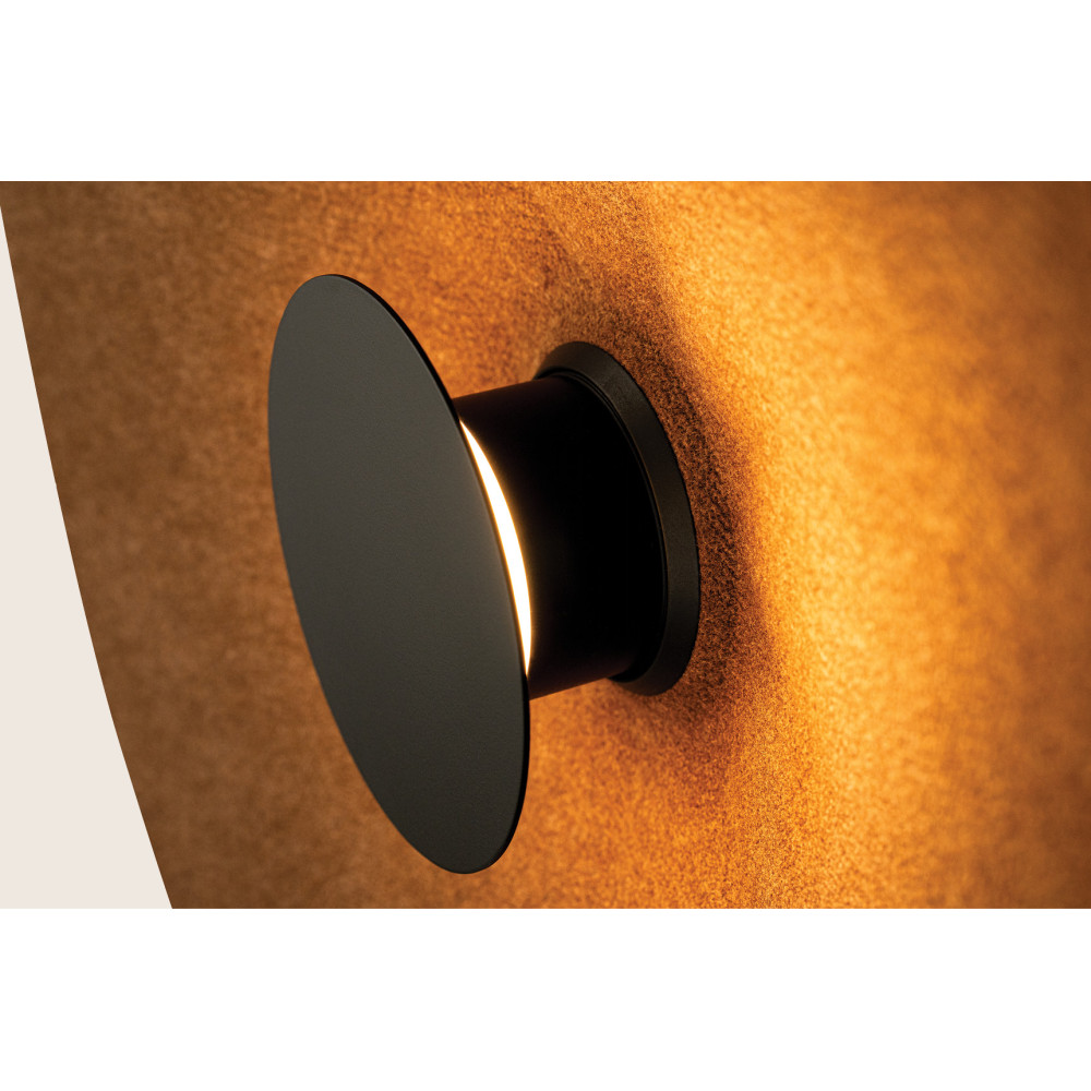Acoustic Wall Light ZAMBELIS D500 6W DESIGN Brown and Black 25179