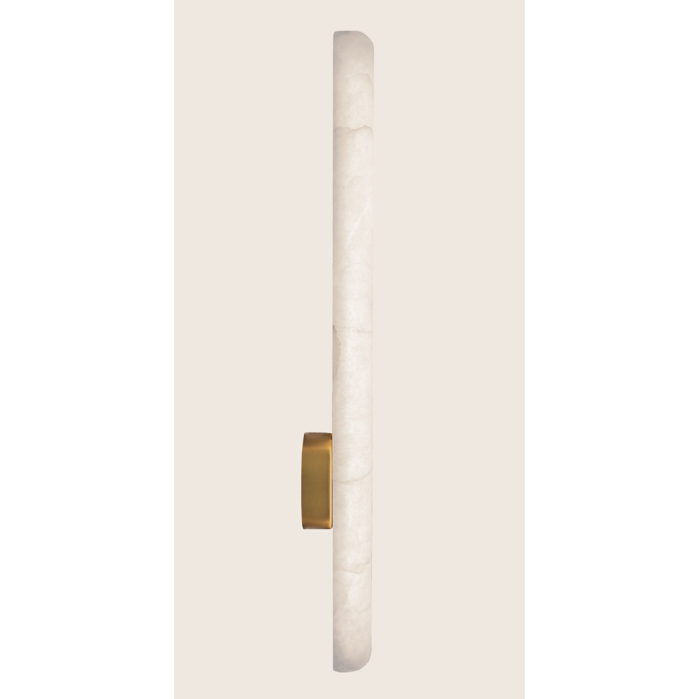 Wandleuchte ZAMBELIS 19W Dimmbar DESIGN Alabaster Weiß und Messing 2548
