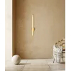 Wandleuchte ZAMBELIS 19W Dimmbar DESIGN Alabaster Weiß und Messing 2548