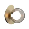 Wall Light ZAMBELIS D205 G9 DESIGN Matt Gold and Smoked Glass Without Source 2580