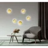 Wandlamp ZAMBELIS D180 6W DESIGN Geborsteld Messing 20349