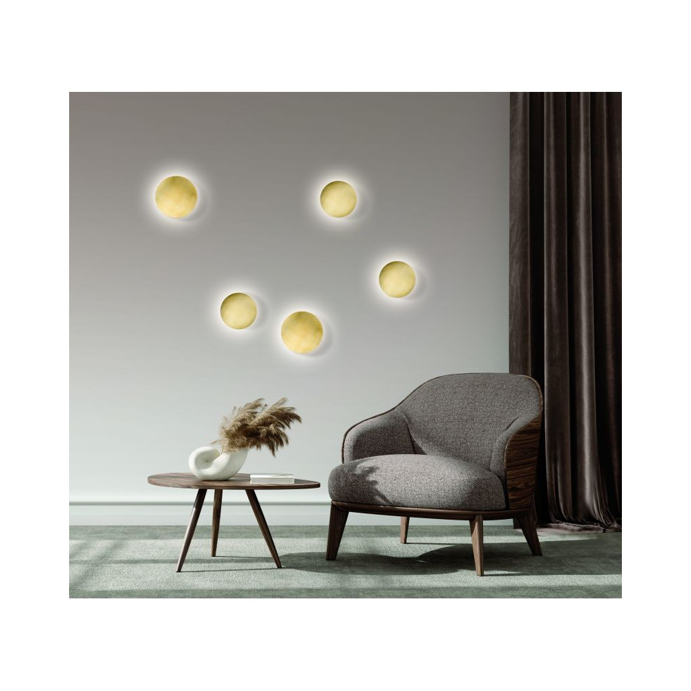 Wandleuchte ZAMBELIS D180 6W DESIGN Gebürstetes Messing 20349