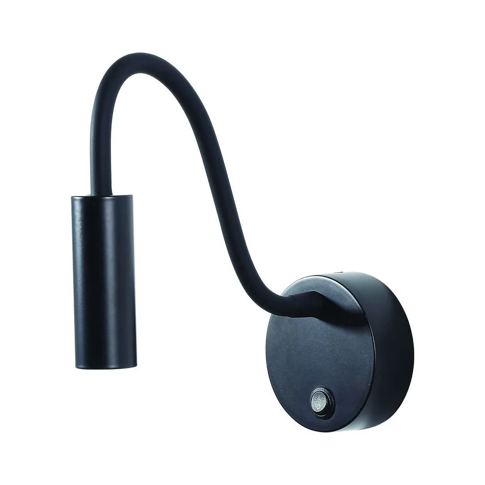 Applique ZAMBELIS D80 3W DESIGN Noir Mat 22049