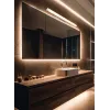 Wandleuchte Badezimmer ZAMBELIS 21W IP44 DESIGN Chrom 22086