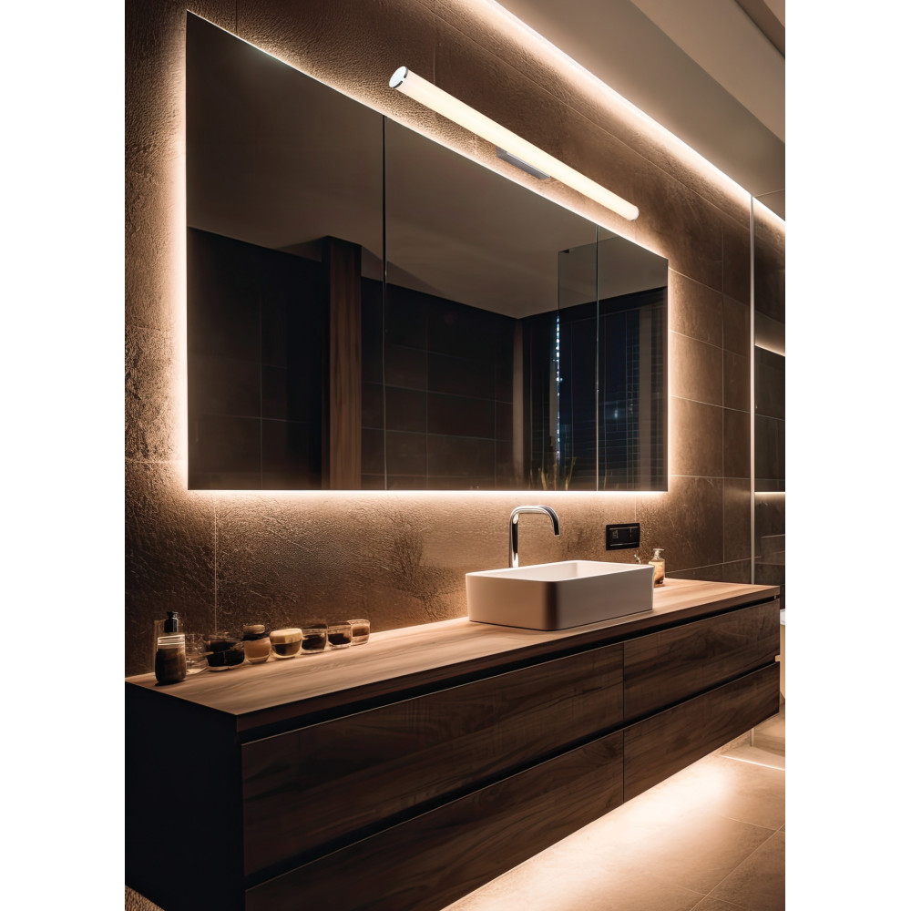 Badkamerlamp ZAMBELIS 21W IP44 DESIGN Chroom 22086