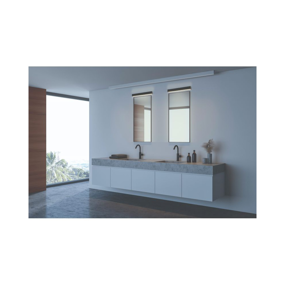 Wandleuchte Badezimmer ZAMBELIS 15W IP44 DESIGN Mattschwarz 22088