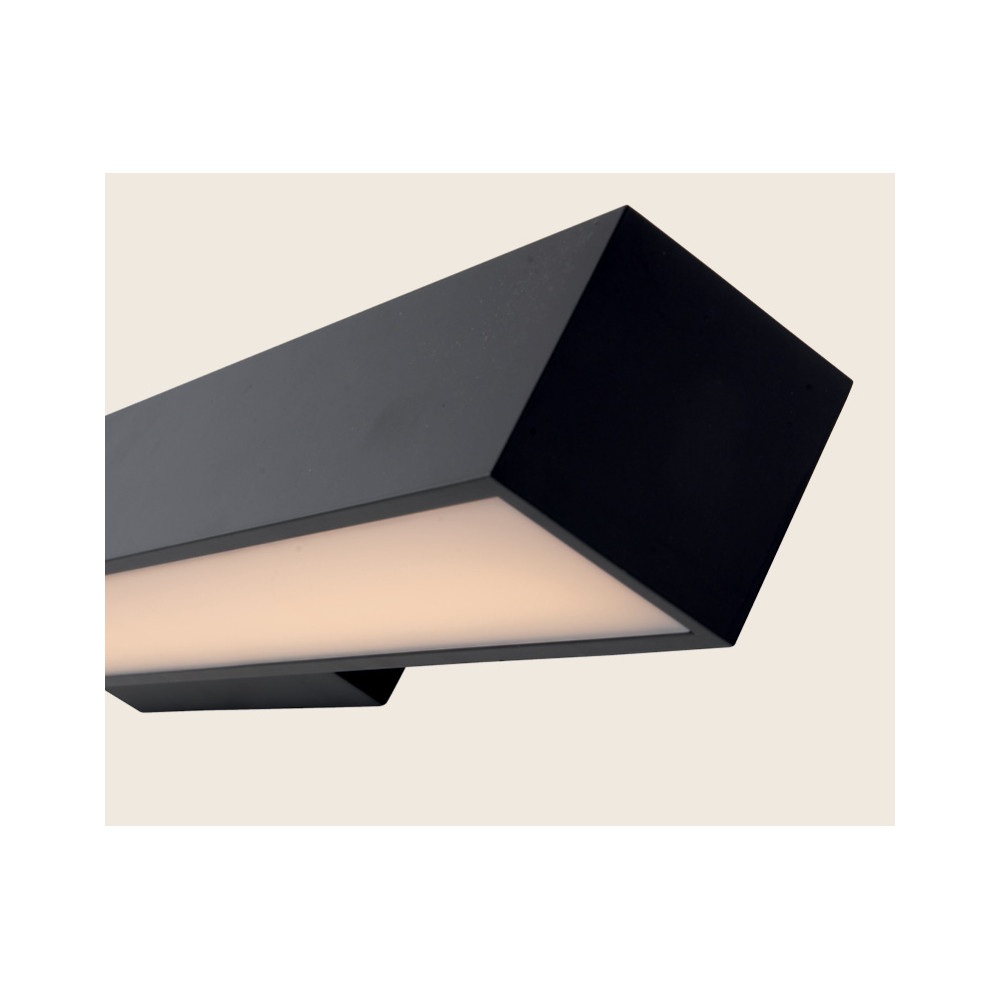 Wandleuchte Badezimmer ZAMBELIS 15W IP44 DESIGN Mattschwarz 22088