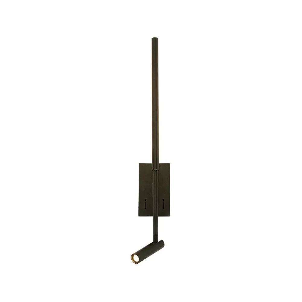 Applique ZAMBELIS 2,5+5W DESIGN Noir Mat 23039 FS