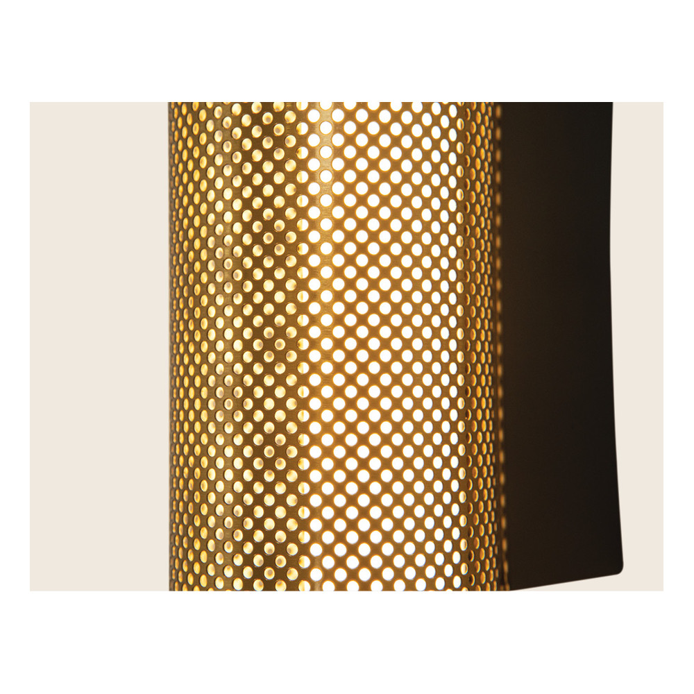 Wall Light ZAMBELIS 11W DESIGN Black and Brass 23041