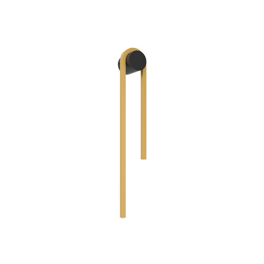 Wall Light ZAMBELIS 13W Dimmable DESIGN Black and Gold 23107
