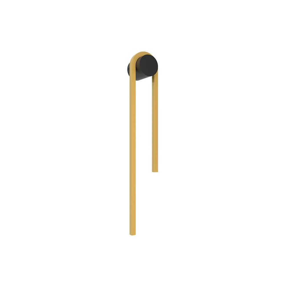 Wandleuchte ZAMBELIS 13W Dimmbar DESIGN Schwarz und Gold 23107