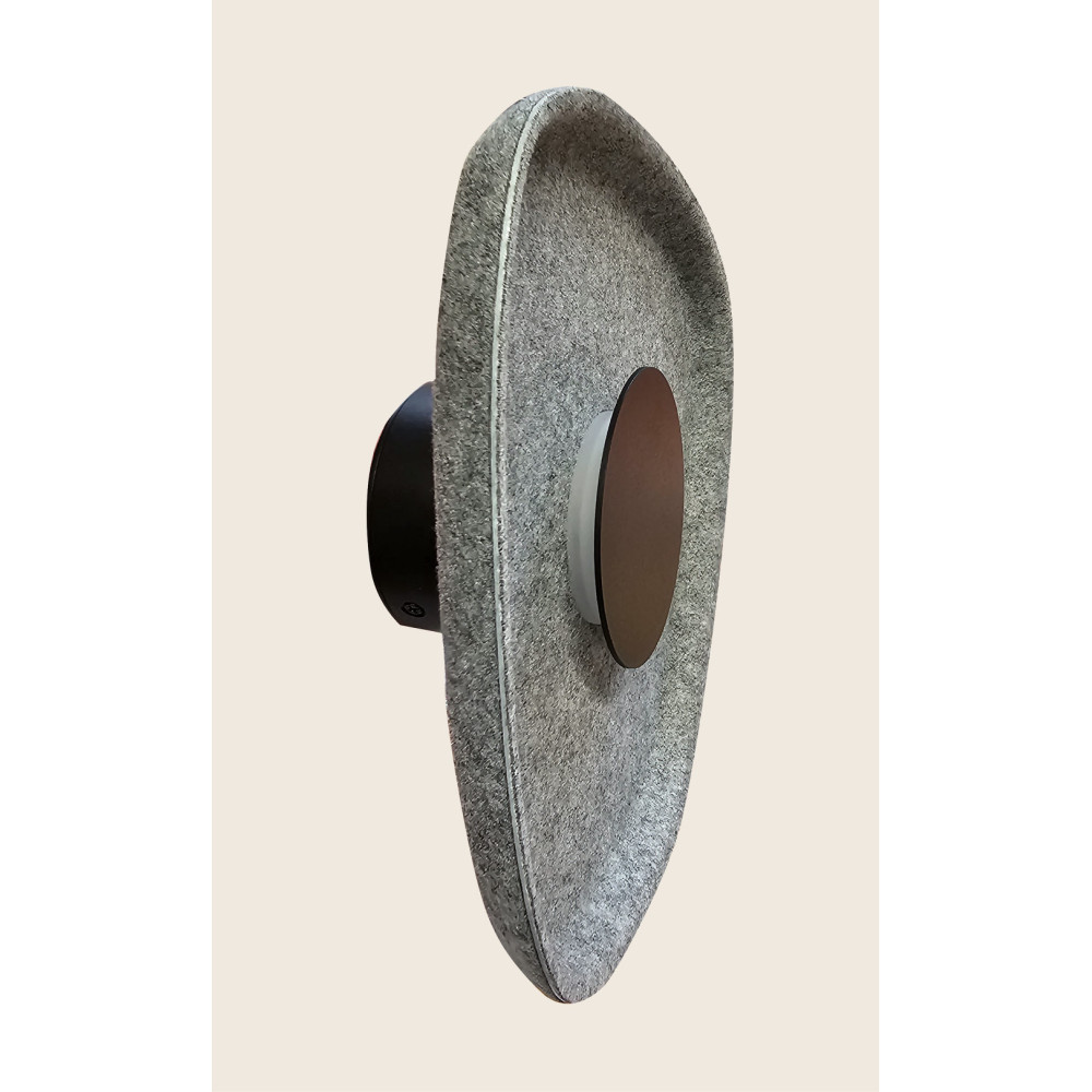 Wandlamp ZAMBELIS 5W DESIGN Zwart en Grijs 23175