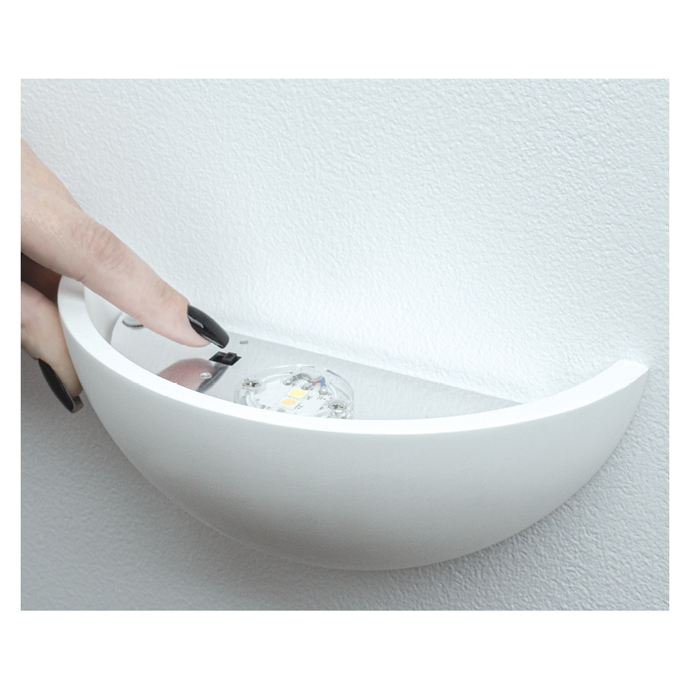 Wall Light ZAMBELIS 6W CCT DESIGN White Plaster 25381