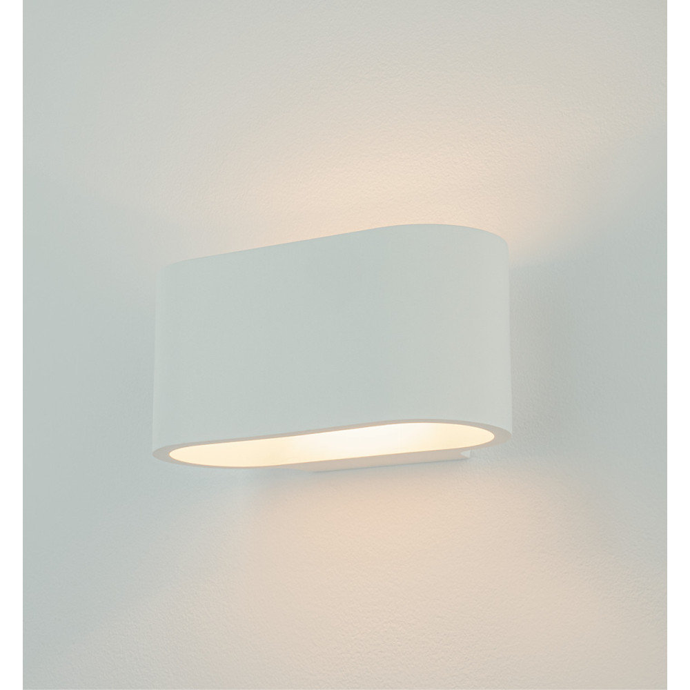 Applique Murale ZAMBELIS G9 Direct/Indirect DESIGN Blanc Plâtre Sans Source 25382