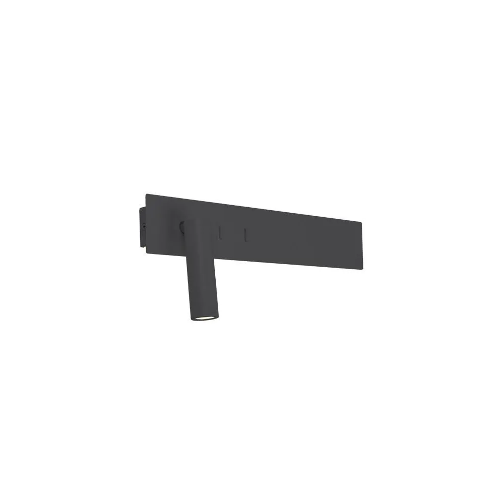 Wandleuchte ZAMBELIS 13W DESIGN Schwarz Matt H54