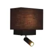 Applique ZAMBELIS  E27 DESIGN Noir Mat Sans Source H59