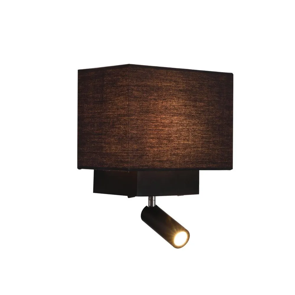 Applique ZAMBELIS  E27 DESIGN Noir Mat Sans Source H59