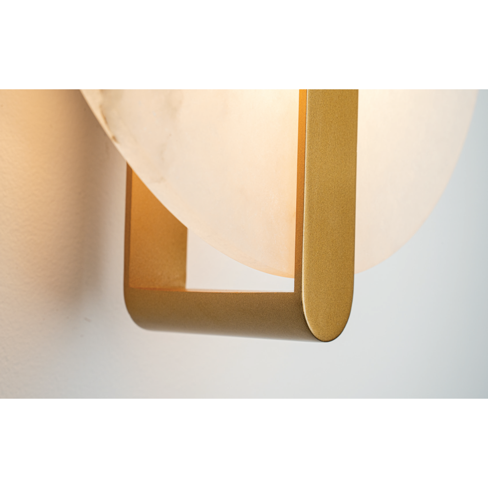 ZAMBELIS D250 5W DESIGN Wandlamp Wit Albast en Messing 2552