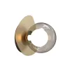 Wall Light ZAMBELIS D164 G9 DESIGN Matte Gold and Smoked Glass Without Source 2578 FS