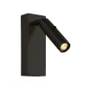 Applique Murale ZAMBELIS Lecture 3W Interrupteur DESIGN Noir Mat H68-B