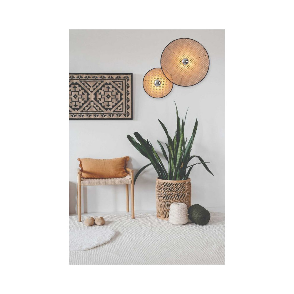 Wandlamp ZAMBELIS D400 E27 DESIGN Zwart Zandgestraald Zonder Lichtbron 22174 FS