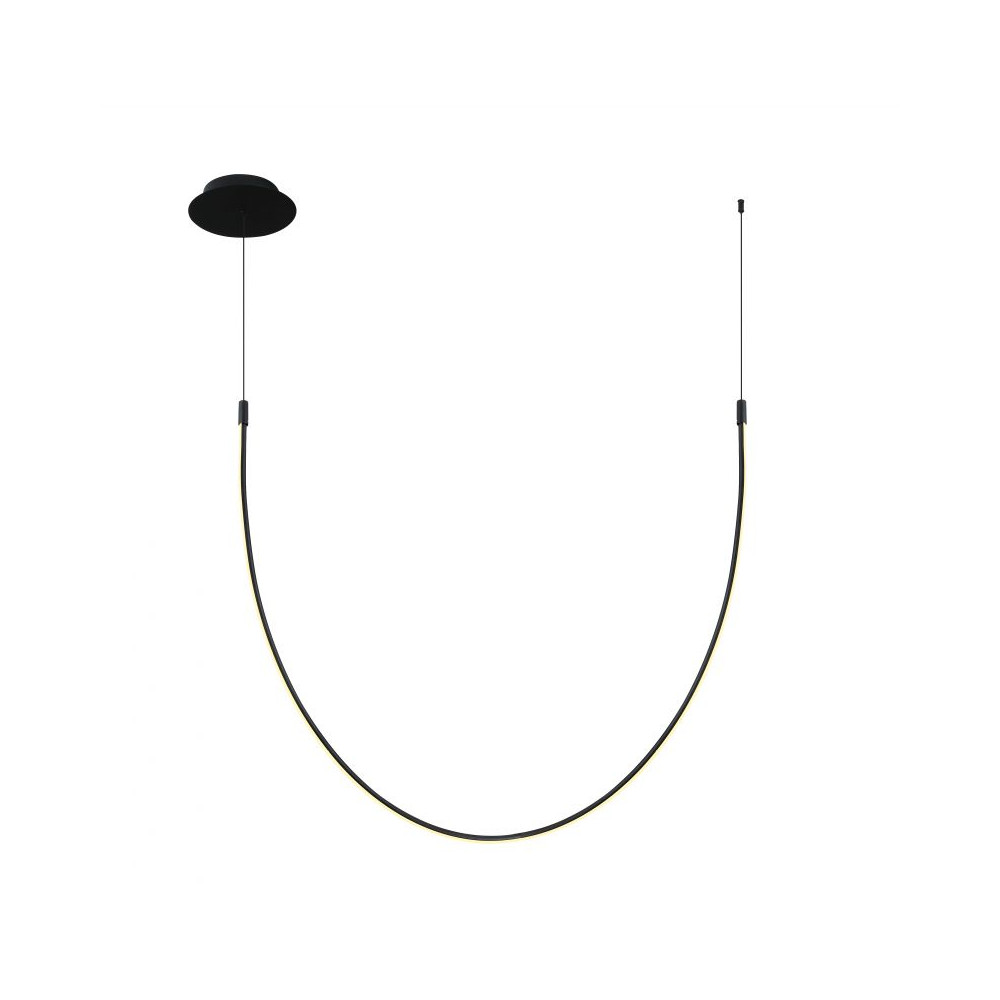 Plafondlamp ZAMBELIS 18W Dimbaar DESIGN Mat Zwart 23052 FS
