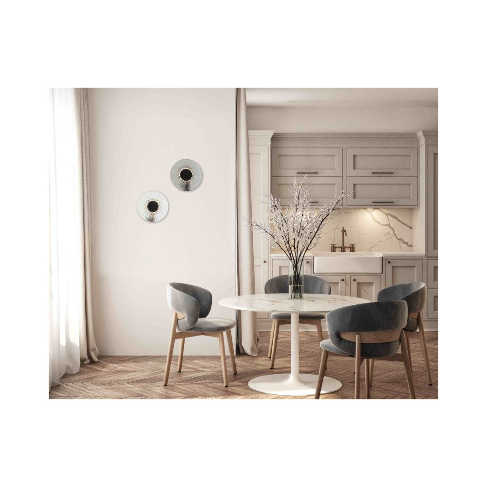 Wandlamp ZAMBELIS D280 8W DESIGN Mat Zwart en Rookgrijs 23076