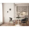 Wall Light ZAMBELIS D280 8W DESIGN Matte Black and Transparent 23077