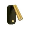 Wandleuchte ZAMBELIS Lesen 3W Schalter DESIGN Mattschwarz und Mattgold 25182 FS